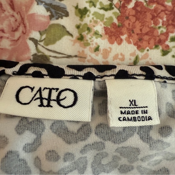 Womens VTG Y2K Tank Top Cami XL Coquette Lace Leopard White Black Fitted Preppy - Picture 7 of 10